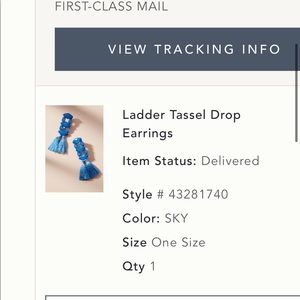 Ladder tassel drop earrings